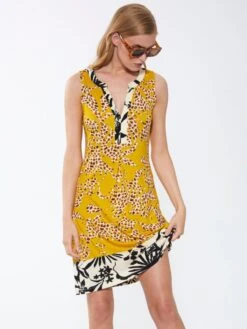 Strandkleid SANTORINI Mais-bunt Von Fürstenberg -MAISON LEJABY Verkaufsgeschäft kleid mais bunt 278 30384 fuerstenberg