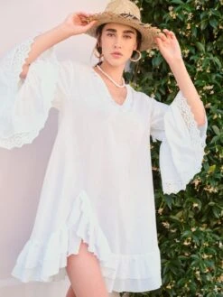 Tunikakleid Kurz BIANCO No. 3 Weiss Von Fiori Di Chiara 5 Tunikakleid Kurz BIANCO No. 3 Weiss Von Fiori Di Chiara -MAISON LEJABY Verkaufsgeschäft kleid weiss fc208 fiori di chiara 1