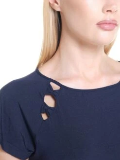 Modal Sommer-Schlafanzug WKND No. 18 Dunkelblau Von Verdiani -MAISON LEJABY Verkaufsgeschäft kurz pyjama 3923 dunkelblau verdiani woman 3