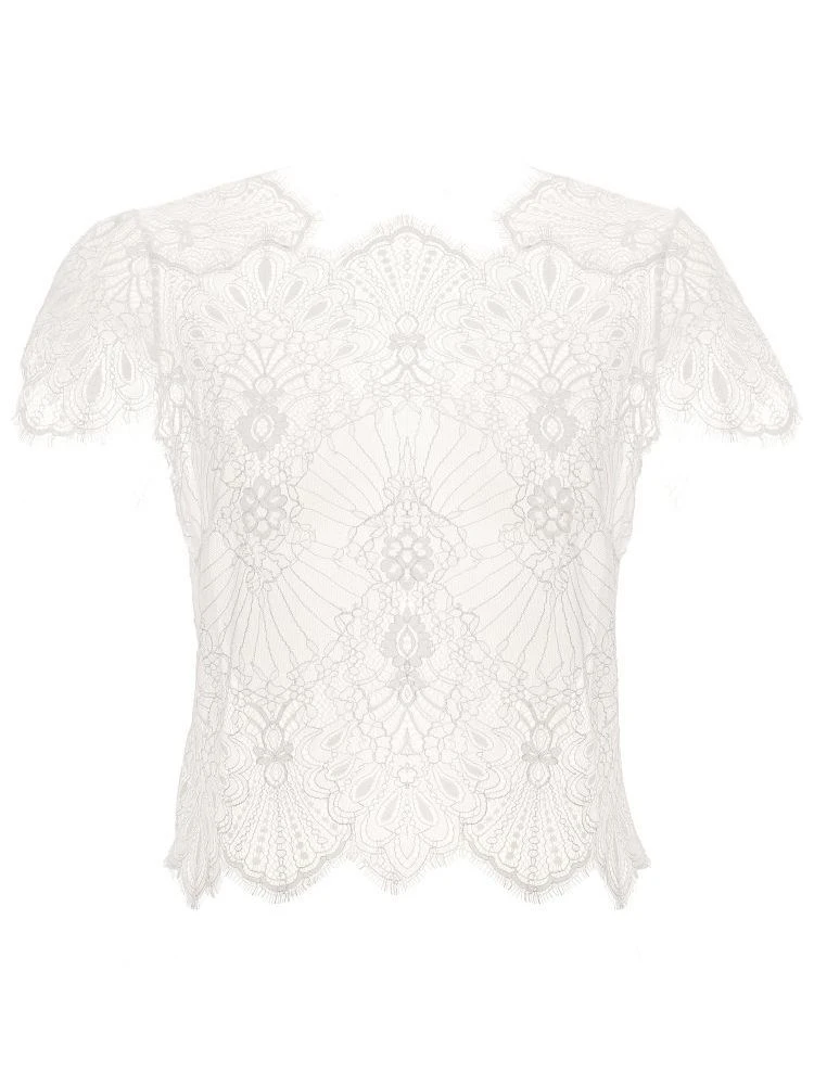 Spitze Kurzarm Top Von Prelude Milano 7 Spitze Kurzarm Top Von Prelude Milano - Image 5