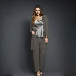 Kuschel-Baumwolle Lounge-Hose CASUAL Von Gattina 13 Kuschel-Baumwolle Lounge-Hose CASUAL Von Gattina -MAISON LEJABY Verkaufsgeschäft kuschel baumwolle kollektion gattina fango 1