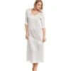 Seide Langarm Nachtkleid SEDUZIONE DI SETA Satin Von Gattina -MAISON LEJABY Verkaufsgeschäft langarm nachtkleid satin seide silber 381437 seduzione di seta gattina 1 2 1