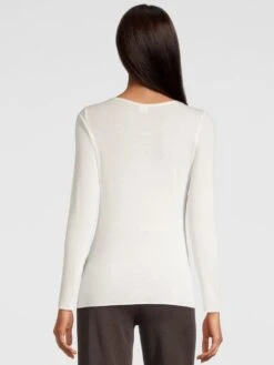 Kaschmir Modal LANGARMSHIRT Von Oscalito -MAISON LEJABY Verkaufsgeschäft langarm shirt kaschmir modal 1481 creme weiss oscalito 3