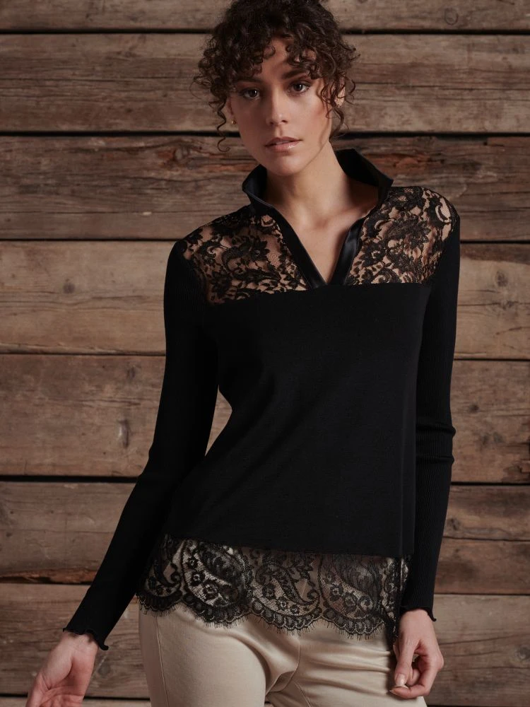 Merinowolle-Seide KRAGEN-SHIRT Von Oscalito 4 Merinowolle-Seide KRAGEN-SHIRT Von Oscalito – Bild 2