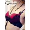 Lola Luna Push-Up BH JOSEPHINE BRA Schwarz-himbeer 2 Lola Luna Push-Up BH JOSEPHINE BRA Schwarz-himbeer -MAISON LEJABY Verkaufsgeschäft lola luna bh josephine bra schwarz pink 4