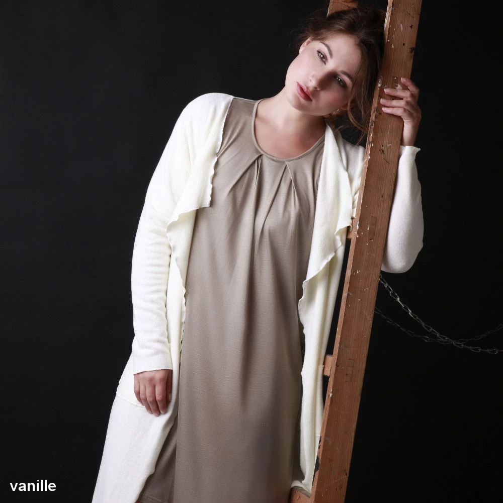 Baumwollmix Morgenmantel CASUAL Kuschelig Von Gattina 4 Baumwollmix Morgenmantel CASUAL Kuschelig Von Gattina - Image 2