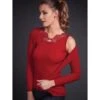 Merinowolle-Seide TOP Gerippt Von Artimaglia 1 Merinowolle-Seide TOP Gerippt Von Artimaglia -MAISON LEJABY Verkaufsgeschäft merino wolle seide top 20505 rot artimaglia 1