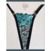 Lola Luna String CELESTE MICRO Türkis-schwarz -MAISON LEJABY Verkaufsgeschäft microstring celeste micro lola luna