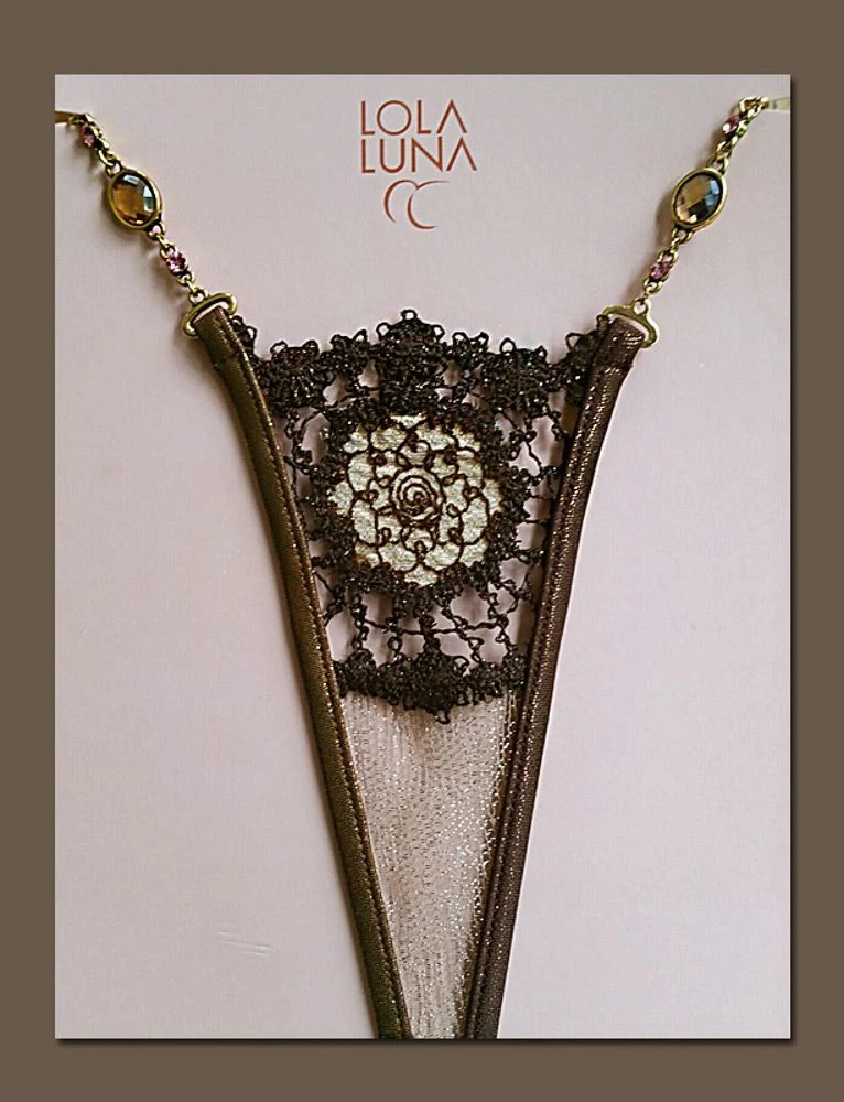 Mikrostring KATIA MICRO Schoko-gold Von Lola Luna 6 Mikrostring KATIA MICRO Schoko-gold Von Lola Luna - Image 4