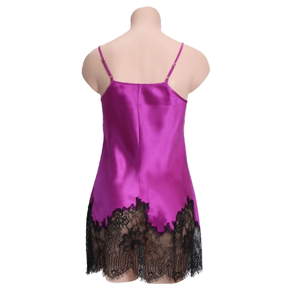 100% Seide Mini Combinette CHANTAGE Mit Spitze Von Marjolaine 9 100% Seide Mini Combinette CHANTAGE Mit Spitze Von Marjolaine - Image 7