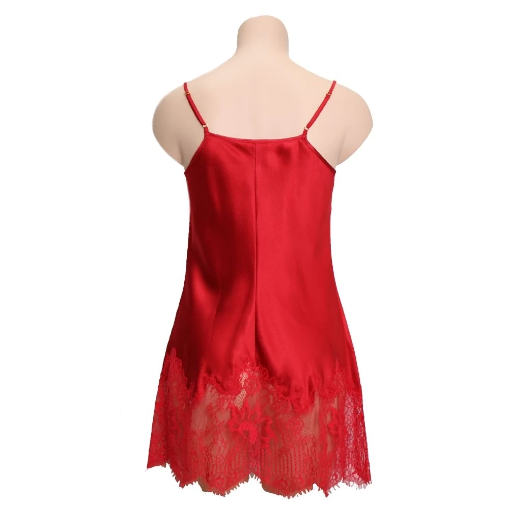 100% Seide Mini Combinette CHANTAGE Edle Spitze Von Marjolaine 7 100% Seide Mini Combinette CHANTAGE Edle Spitze Von Marjolaine - Image 5