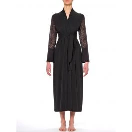 Morgenmantel JASMINE Schwarz Aus Modal Von Imec 3 Morgenmantel JASMINE Schwarz Aus Modal Von Imec