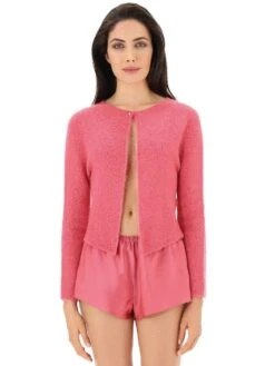 Bettjacke MOHAIR Rosa Von Luna Di Seta 8 Bettjacke MOHAIR Rosa Von Luna Di Seta -MAISON LEJABY Verkaufsgeschäft mohair strickjacke vlst60721 9717 rosa luna di seta 1