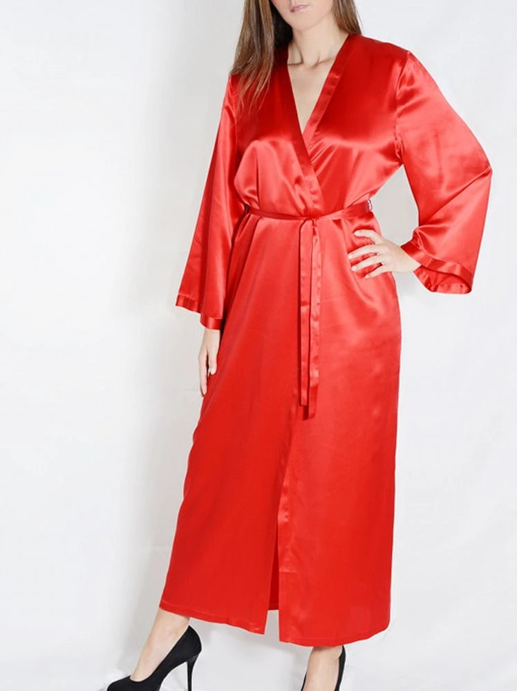 100% Seide Morgenmantel Lang LAURIAN Marjolaine 16 100% Seide Morgenmantel Lang LAURIAN Marjolaine - Image 14