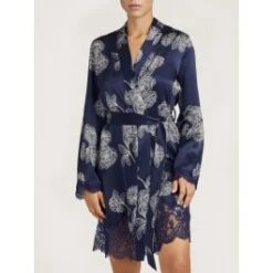 100% Seide Kimono TOI MON AMOUR Mit Print Von Aubade