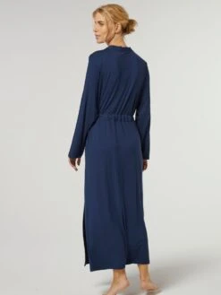 Viscose Jersey Morgenmantel Lang BAMBOLA Von Vivis 7 Viscose Jersey Morgenmantel Lang BAMBOLA Von Vivis -MAISON LEJABY Verkaufsgeschäft morgenmantel viscose lang v00337 bambola nachtblau vivis