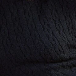 Cardigan PLAISSIS Aus Wollstrick Von Cotton Club -MAISON LEJABY Verkaufsgeschäft muster wolle strick schwarz cotton club