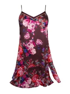 Kurzes Negligé AVEU EN FLEURS Seide Von Lise Charmel 8 Kurzes Negligé AVEU EN FLEURS Seide Von Lise Charmel -MAISON LEJABY Verkaufsgeschäft nachthemd blumen alh1043 violett mit muster aveu en fleurs lise charmel 2