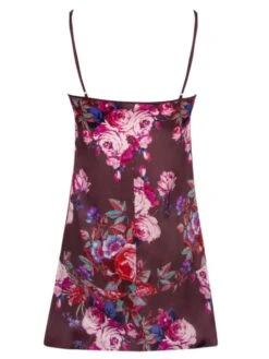 Kurzes Negligé AVEU EN FLEURS Seide Von Lise Charmel 9 Kurzes Negligé AVEU EN FLEURS Seide Von Lise Charmel -MAISON LEJABY Verkaufsgeschäft nachthemd blumen alh1043 violett mit muster aveu en fleurs lise charmel