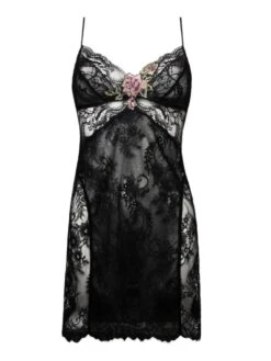 Kurzes Nachthemd DESIR DE ROSES Von Lise Charmel -MAISON LEJABY Verkaufsgeschäft nachthemd spitze ach1226 schwarz desir de roses lise charmel 2