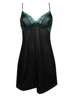 Negligé SECRETE EMERAUDE Seiden Georgette Von Lise Charmel 8 Negligé SECRETE EMERAUDE Seiden Georgette Von Lise Charmel -MAISON LEJABY Verkaufsgeschäft nachthemd spitze alh1230 schwarz gruen secrete emeraude lise charmel 2