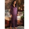 Langarm Nachtkleid 100% Seide POLLY Lang Von Marjolaine -MAISON LEJABY Verkaufsgeschäft nachtkleid langarm seide lila 3pol3045 polly marjolaine 2