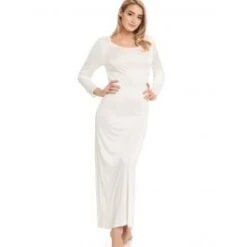 Langarm Seidennachthemd ADELE Uni Von Gattina