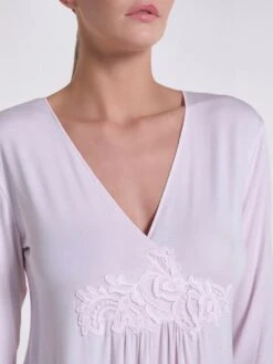 Modal Langarm Nachtkleid ANGEL No. 3 Zart-rosé Von Verdiani -MAISON LEJABY Verkaufsgeschäft nachtkleid modal angel 4818 verdiani 3