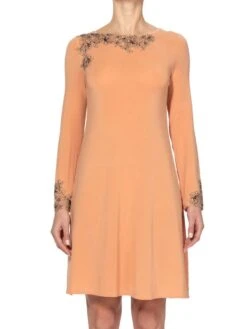 Modal Nachtkleid LOVELY Mandarine Apricot Von Ritratti -MAISON LEJABY Verkaufsgeschäft nachtkleid modal lovely72916 mandarine ritratti 3