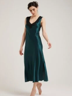 100% Seide Nachtkleid LEONA Lang Von Vivis 29 100% Seide Nachtkleid LEONA Lang Von Vivis -MAISON LEJABY Verkaufsgeschäft nachtkleid seide leona lang v00586 gruen vivis 2 1