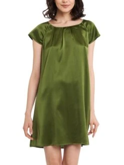 Seide Kurzarm Nachtkleid SEDUZIONE DI SETA Von Gattina 19 Seide Kurzarm Nachtkleid SEDUZIONE DI SETA Von Gattina -MAISON LEJABY Verkaufsgeschäft nachtkleid seide moosgruen 381423 seduzione di seta gattina