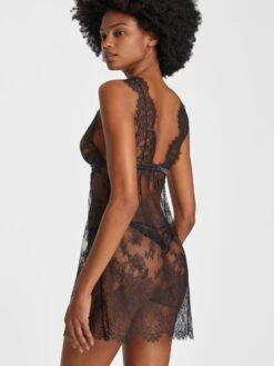 Negligé HISTOIRE D'UN SOIR Von Aubade 11 Negligé HISTOIRE D'UN SOIR Von Aubade -MAISON LEJABY Verkaufsgeschäft nachtkleid spitze rz40 schwarz histoire soir aubade 4