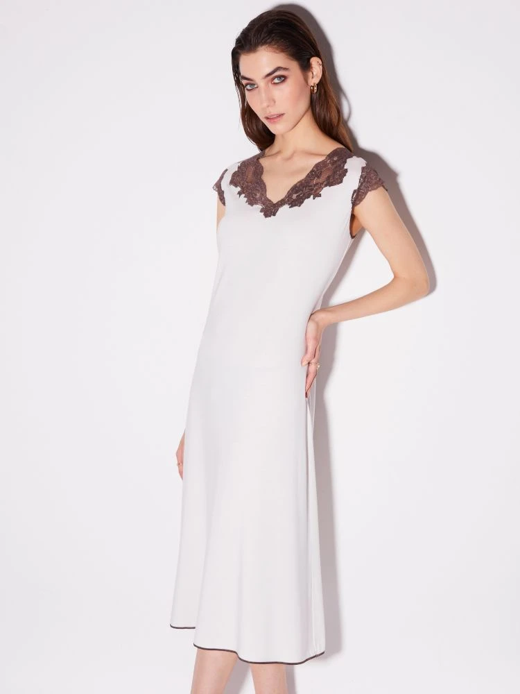 Modal Nachthemd CORDA In Hellbeige Von Chiara Fiorini 4 Modal Nachthemd CORDA In Hellbeige Von Chiara Fiorini - Image 2