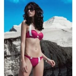 Neckholder Bikini SAILOR Rot Von Luna