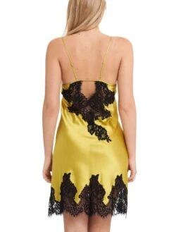 Seide Neglige MAILIN Mit Spitze Von GATTINA 21 Seide Neglige MAILIN Mit Spitze Von GATTINA -MAISON LEJABY Verkaufsgeschäft neglige kurz seide 393303 juicy green 2