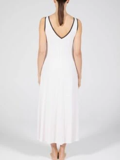 Modal Neglige Mit Spitze Lang ANGEL Zart-rosé Von Verdiani -MAISON LEJABY Verkaufsgeschäft neglige modal lang weiss 4605 verdiani donna 2