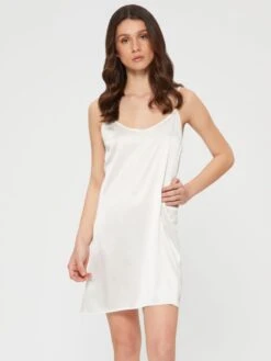 Seide Unterkleid SETA No. 4 Von Chiara Fiorini -MAISON LEJABY Verkaufsgeschäft neglige seide elfenbein weiss gc188 chiara fiorini