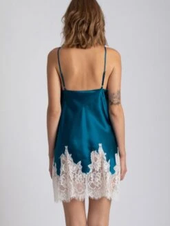100% Seide Neglige LILLIAN Von Vivis 17 100% Seide Neglige LILLIAN Von Vivis -MAISON LEJABY Verkaufsgeschäft neglige seide lillian v00581 oceanblau vivis