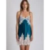100% Seide Neglige Kurz LILLIAN Von Vivis -MAISON LEJABY Verkaufsgeschäft neglige seide lillian v00581 oceanblau vivis 2 2 2