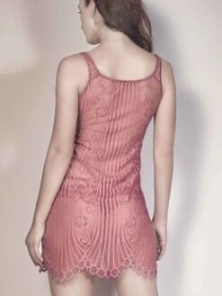 Spitze Negligé JOSEPHINE Von Escora -MAISON LEJABY Verkaufsgeschäft neglige spitze altrosa 1708 e264 771 josephine escora 3