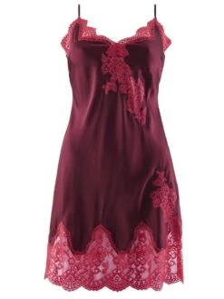 100% Seide Negligé SOIE D´AMOUR Von Aubade -MAISON LEJABY Verkaufsgeschäft negligee seide beere ms40 soie d amour aubade