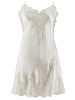 100% Seide Negligé SOIE D´AMOUR Von Aubade -MAISON LEJABY Verkaufsgeschäft negligee seide perlmut ms40 soie d amour aubade