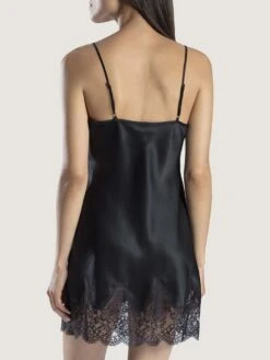 100% Seide Negligé SOIE D´AMOUR Von Aubade -MAISON LEJABY Verkaufsgeschäft negligee seide schwarz ms40 soie d amour aubade 2