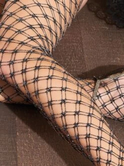 Halterlose Strümpfe BUTTERCUP Von Trasparenze -MAISON LEJABY Verkaufsgeschäft netzstrumpf buttercup autoreggente schwarz trasparenze 3 1