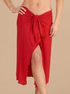 Pareo KALIS 66 Von Pain De Sucre -MAISON LEJABY Verkaufsgeschäft pareo rot rouge garance pain de sucre