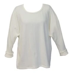 Kuschel-Baumwolle Pullover / Bigshirt CASUAL Von GATTINA -MAISON LEJABY Verkaufsgeschäft pullover casual 384866 vanille gattina 2