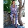 Seide Pyjama SUMMER PAISLEY Von Chiara Fiorini 2 Seide Pyjama SUMMER PAISLEY Von Chiara Fiorini -MAISON LEJABY Verkaufsgeschäft pyjama lila cfl2201 chiara fiorini