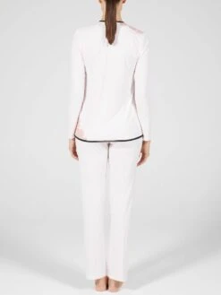 Modal Schlafanzug ANGEL Puder-rosé Von Verdiani -MAISON LEJABY Verkaufsgeschäft pyjama modal weiss 4608 verdiani donna 2