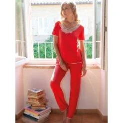 Modal Pyjama SUMMER ROSSO No. 1 Korallenrot Von Chiara Fiorini