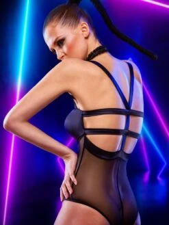 Tüll-Body NIRVANA Arrow Von RCrescentini -MAISON LEJABY Verkaufsgeschäft rcrescentini body ar6 nirvana schwarz 2